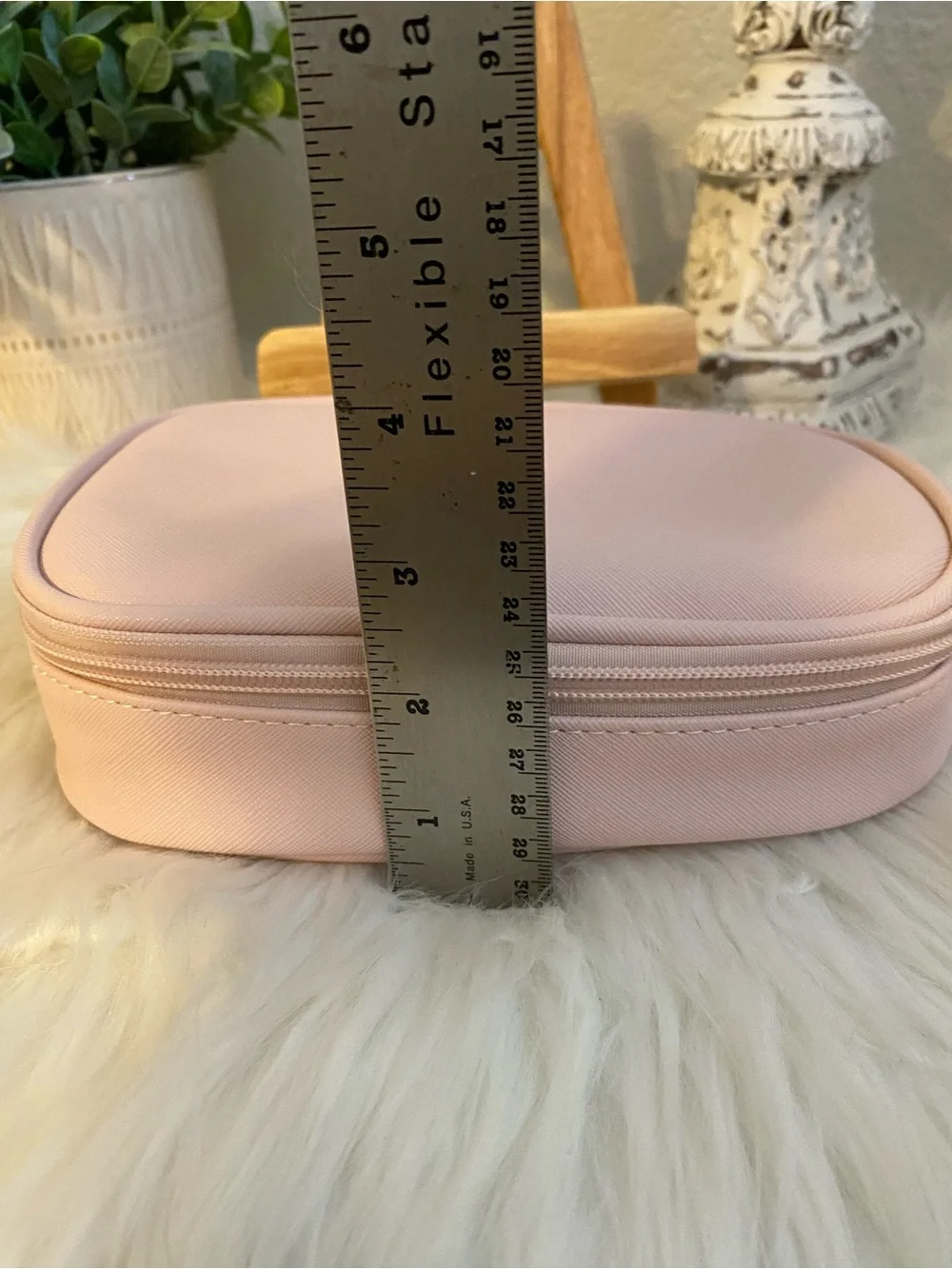 Vince Camuto Women’s Pink Travel Pouch Bag - Compact Cosmetic Organizer